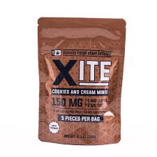 XITE 150MG 1:1 THC/CBD EDIBLE BAGS 5CT / COOKIES & CREAM MINIS - 5 CT